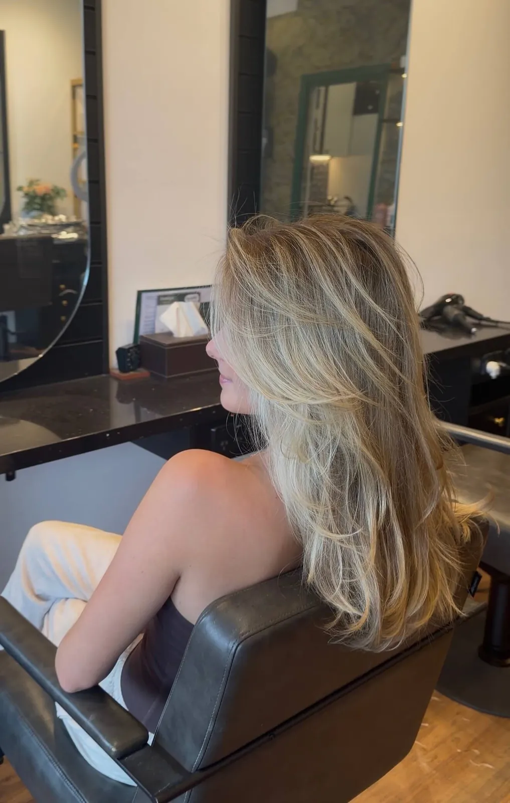 Professional salon transformation